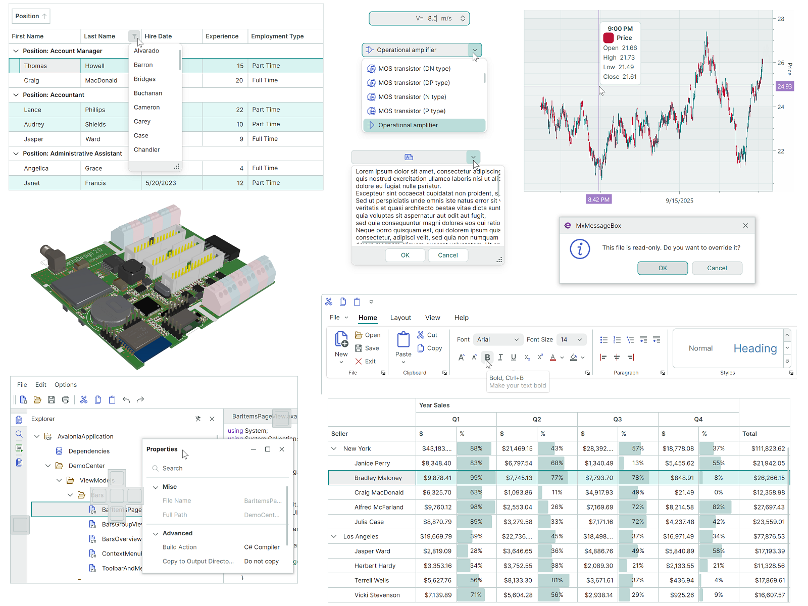 Controls - Light Theme