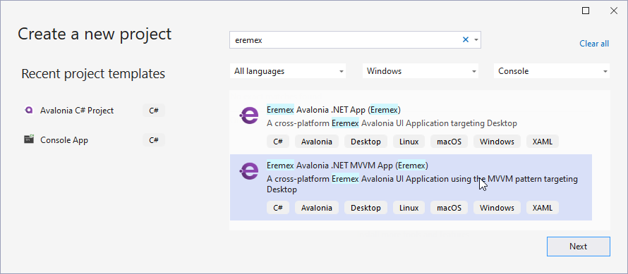 bars-get-started-new-project-from-template