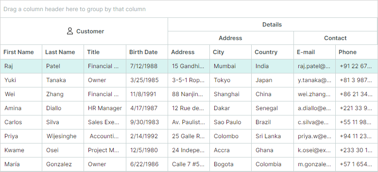 datagrid-bands-example