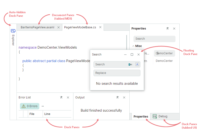 Get Started with Docking | Avalonia UI Controls Documentation